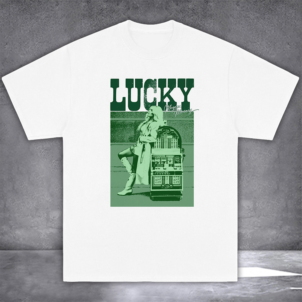 Megan Moroney Merch T-Shirt Lucky Portrait Tee Shirts Tour Merch Country Music Lover Gifts-1 Megan Moroney Merch T-Shirt Lucky Portrait Tee Shirts Tour Merch Country Music Lover Gifts-1