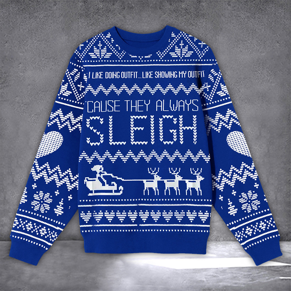 Megan Moroney Merch Ugly Christmas Sweater I Like Doing Outfit Sleigh Holiday Sweater-1