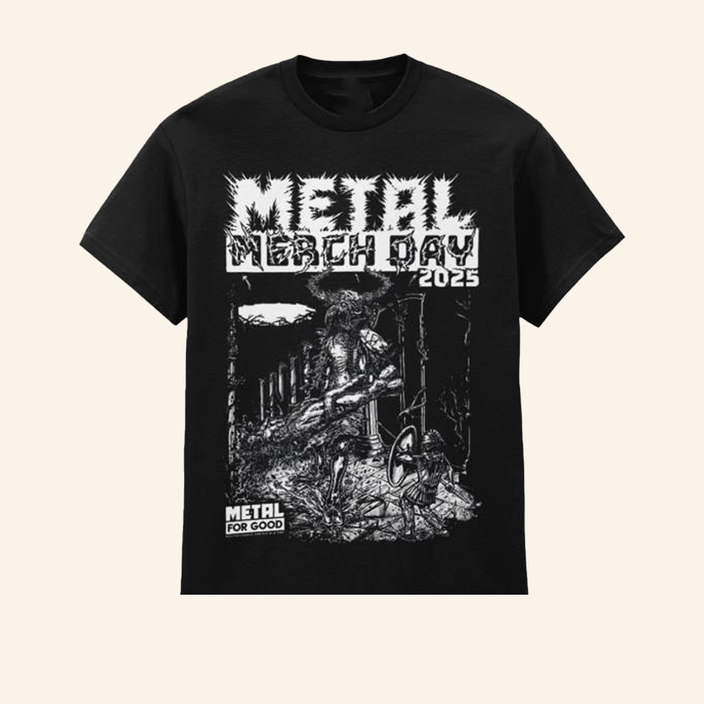 Metal For Good Merch Metal Merch Day 2025 Adult Black T-Shirt Gifts For Dad-1