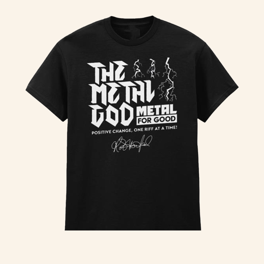 Metal For Good Merch Rob Halford X Mfg Adult Black T-Shirt Gifts For Fans-1 Metal For Good Merch Rob Halford X Mfg Adult Black T-Shirt Gifts For Fans-1