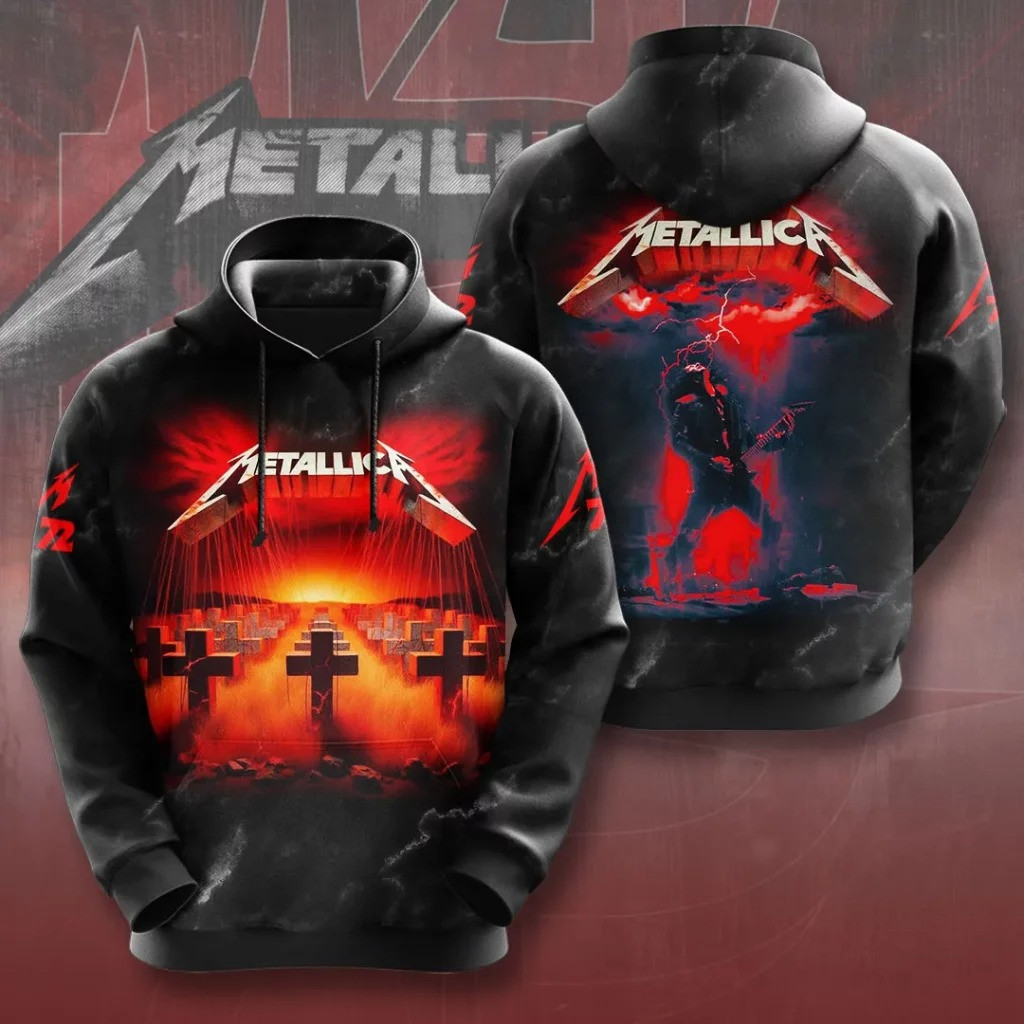 Metallica Tour Merch Hoodie Cool Metallica Band Merchandise Unique Fan Gifts For Him-1