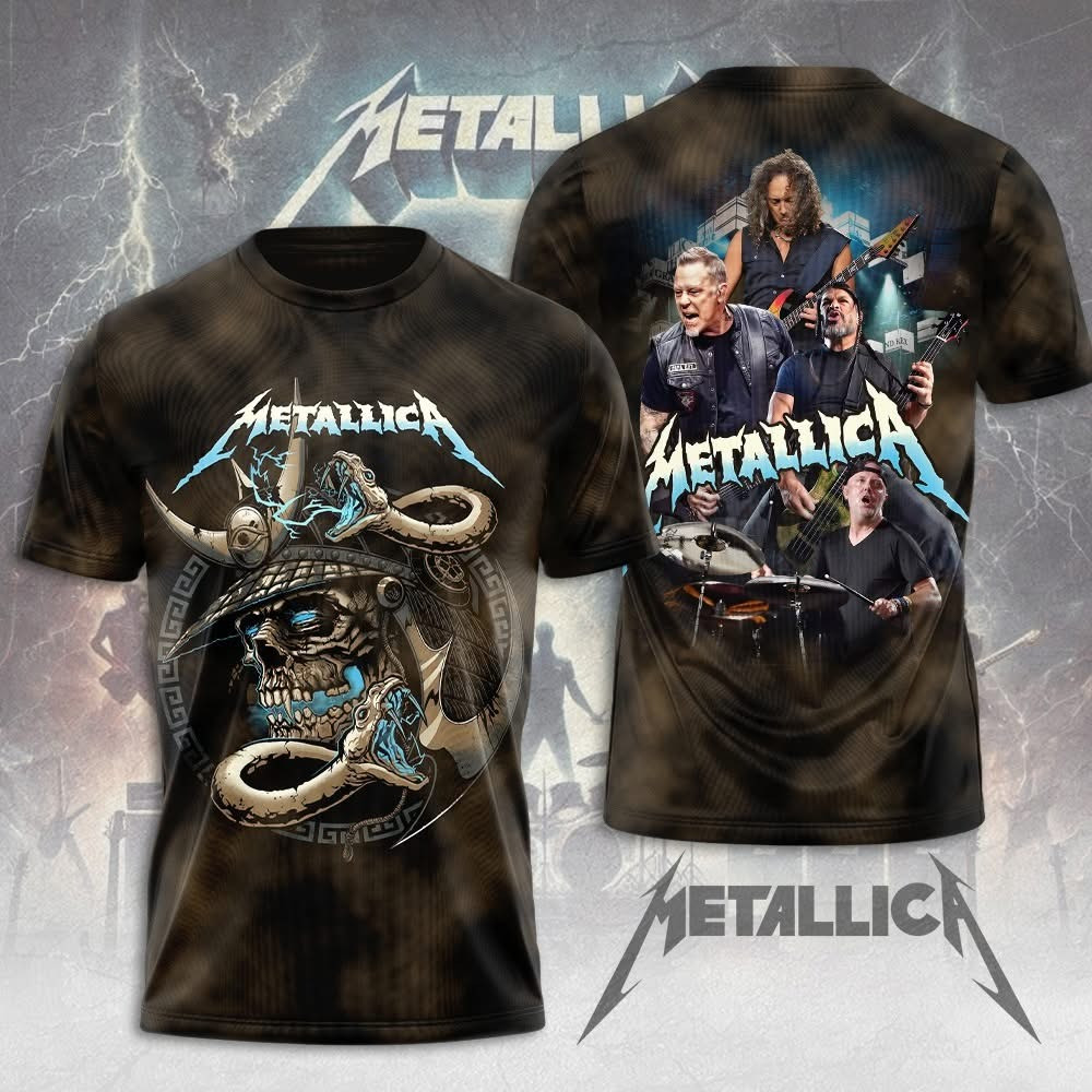 Metallica Tour Merch T-Shirt Metallica Band Graphic Tee Apparel Best Gifts For Fans-1