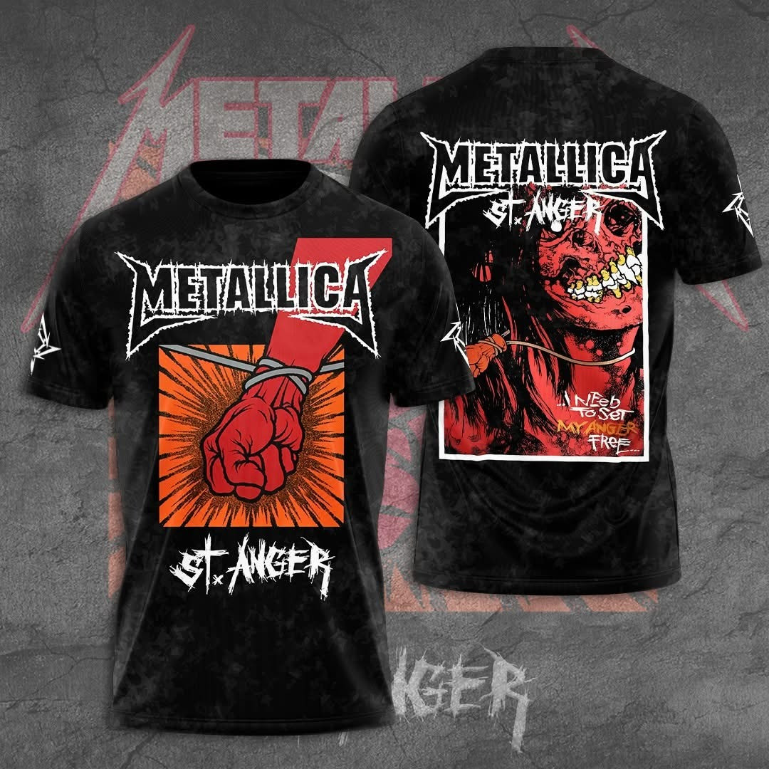 Metallica Tour Merch T-Shirt St Anger Metallica Band Merchandise Cool Fan Gift Ideas-1 Metallica Tour Merch T-Shirt St Anger Metallica Band Merchandise Cool Fan Gift Ideas-1
