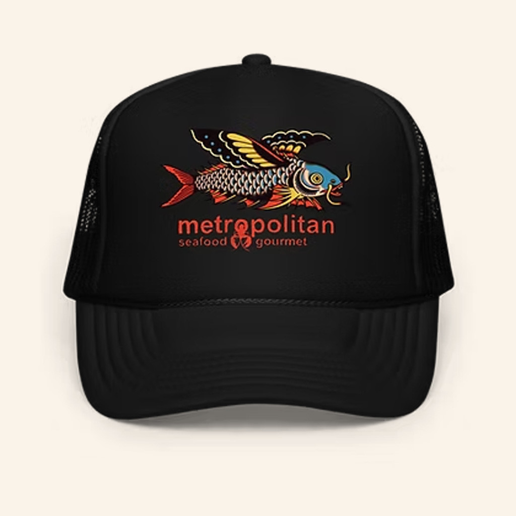 Metro Seafood Merch Flying Fish Trucker Hat Unique Gifts For Husband-1