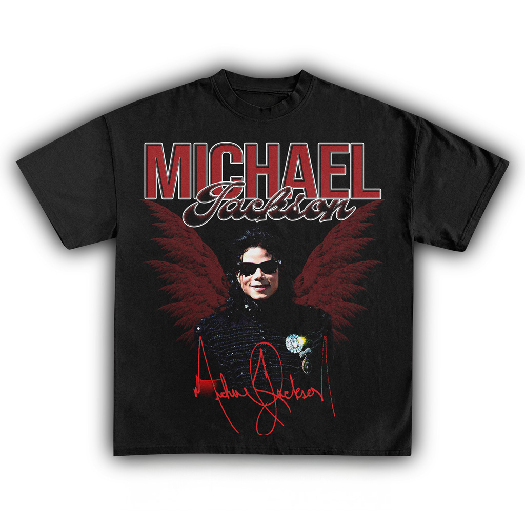 Michael Jackson Black T-Shirt Michael Jackson Merch Presents For Music Lovers-1