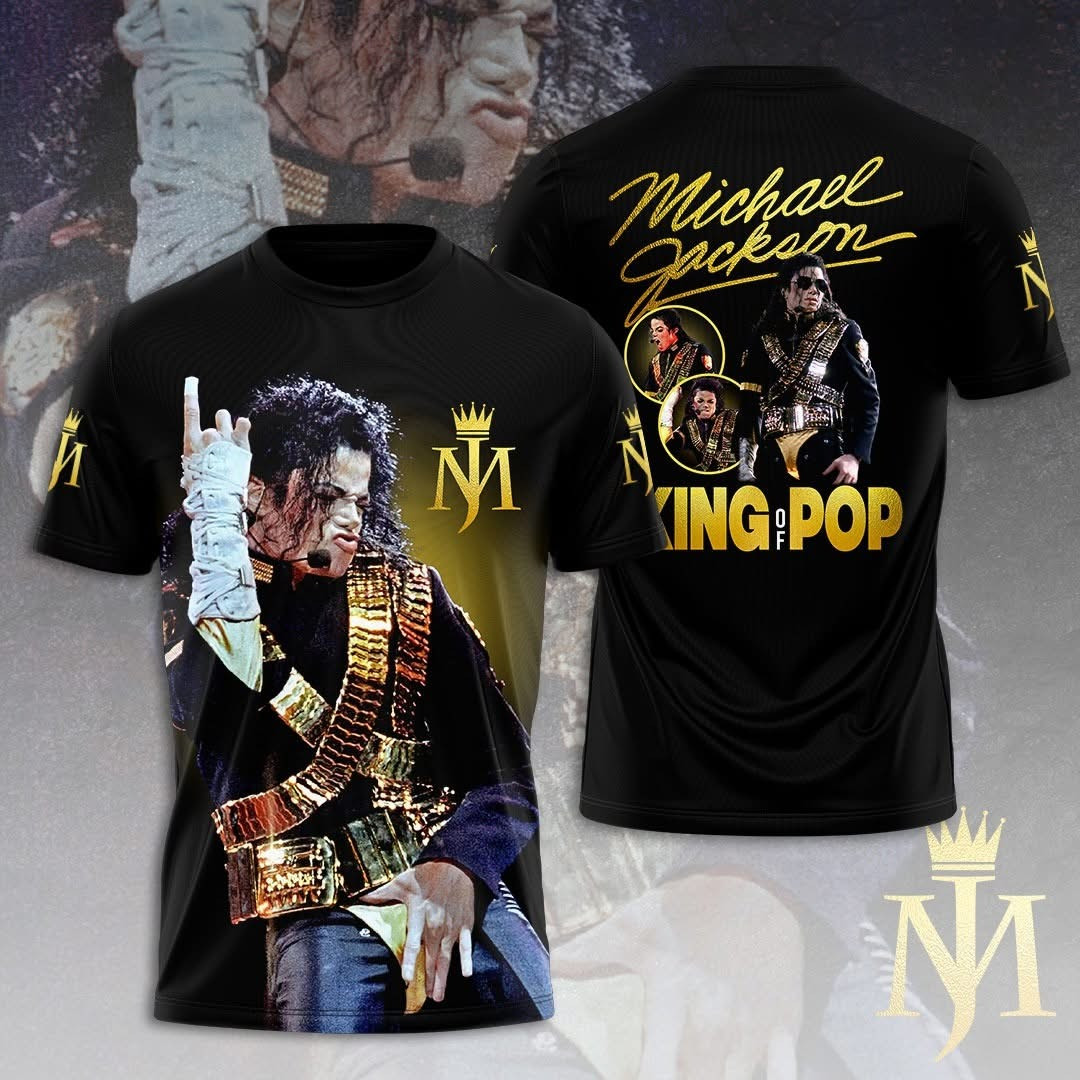 Michael Jackson King Of Pop T-Shirt Michael Jackson Themed Gifts For Fans-1