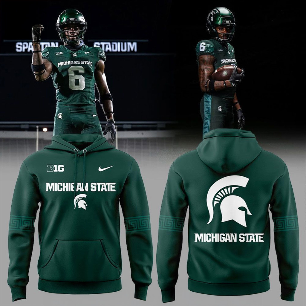 Michigan State All Green Everything 2025 Hoodie Spartans Merch Xmas Gifts For Dad-1