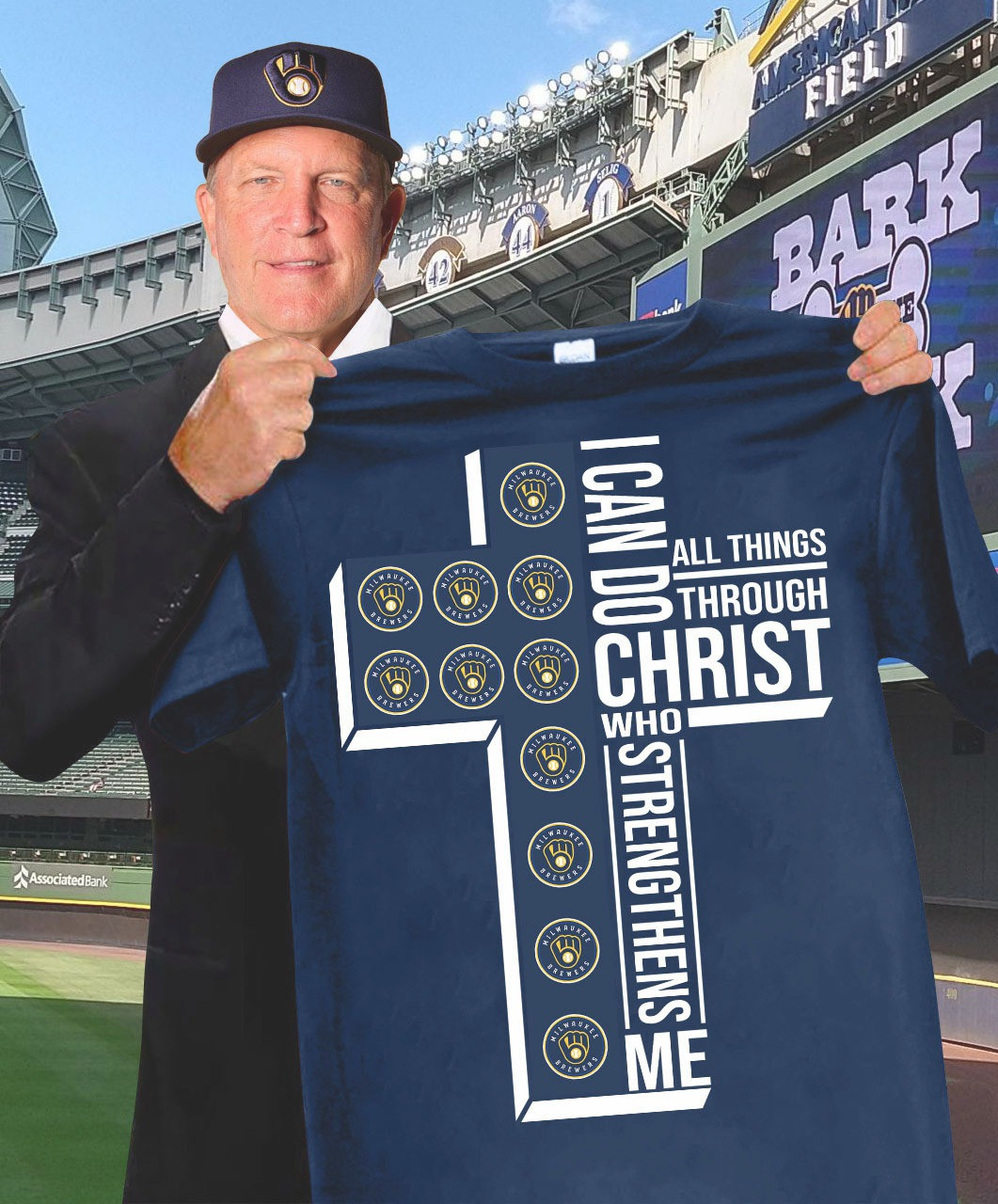 Milwaukee Brewers Faith T-Shirt I Can Do All Things Through Christ Who Strengthens Me Gifts-1