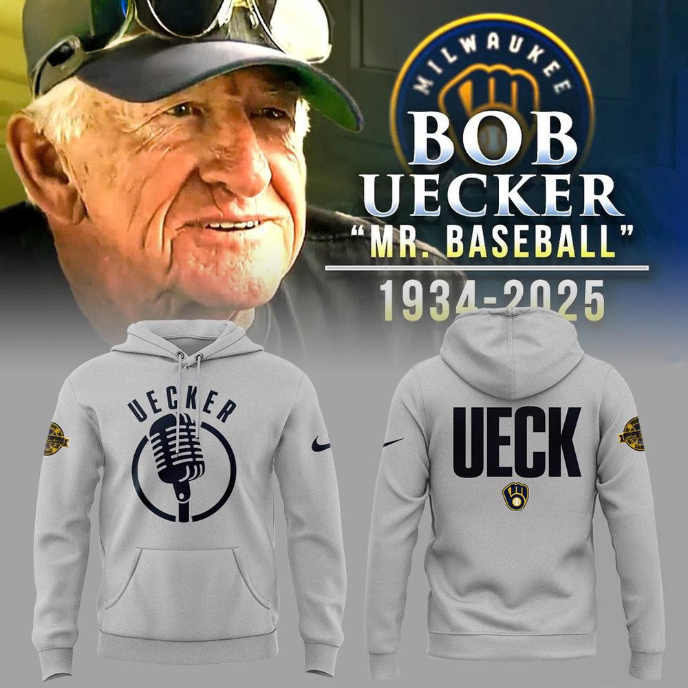 Milwaukee Brewers Remembering Bob Uecker Mr. Baseball Hoodie Gifts For Grandpa-1