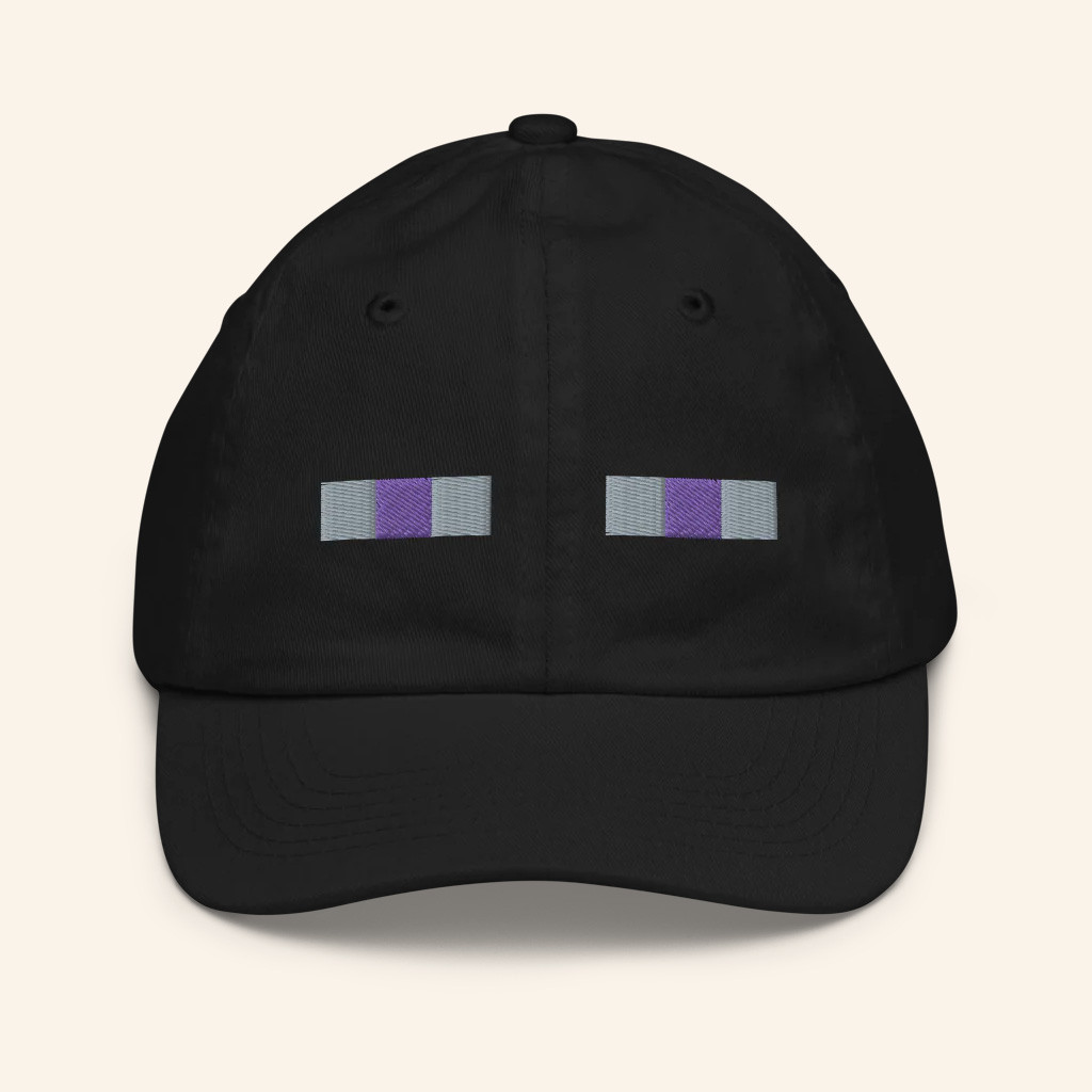 Minecraft Merch Minecraft Enderman Youth Embroidered Hat Gift Ideas For Boyfriend-1