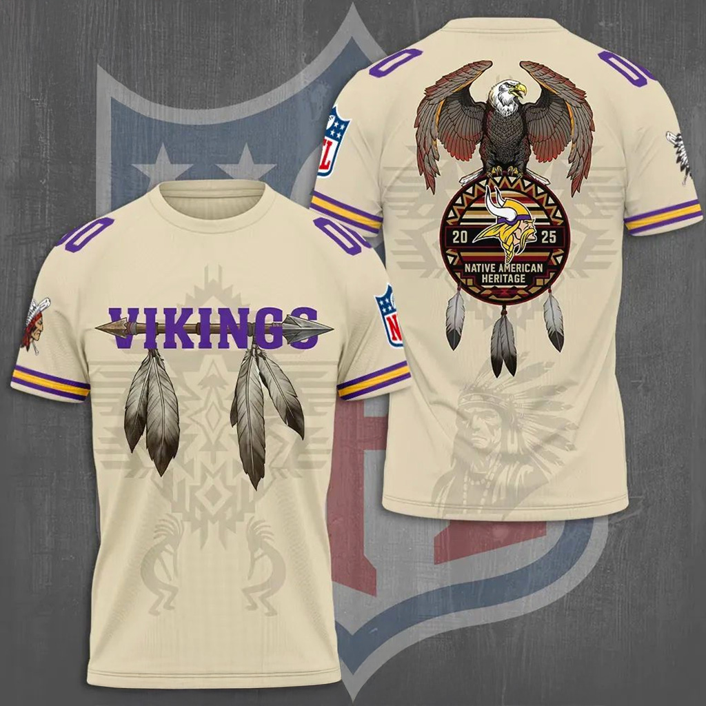 Minnesota Vikings X Native American Heritage Shirt Minnesota Vikings Merch Gift For Fans-1 Minnesota Vikings X Native American Heritage Shirt Minnesota Vikings Merch Gift For Fans-1