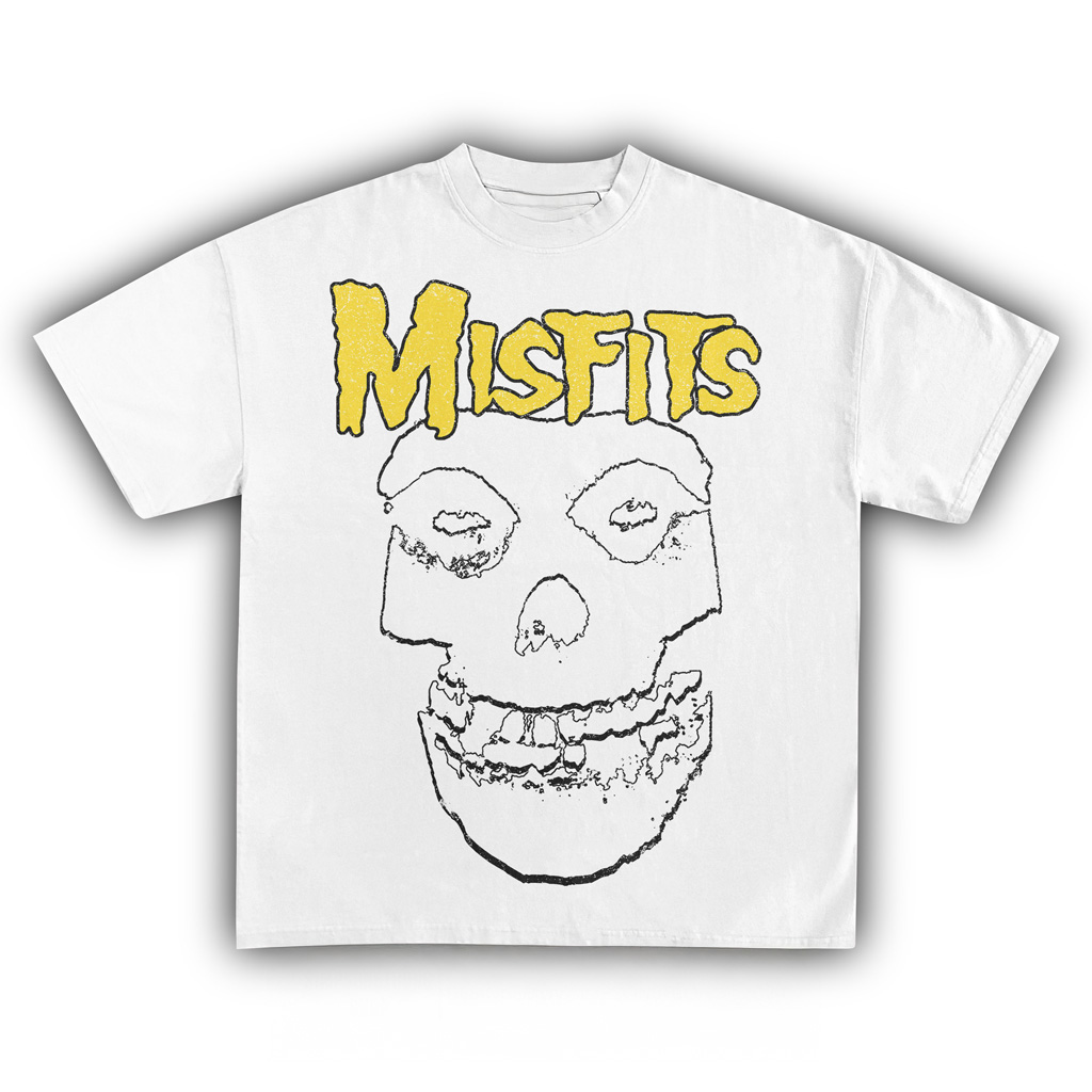 Misfits Vintage White T-Shirt Misfits Merch Music Unique Gifts For Music Lovers-1