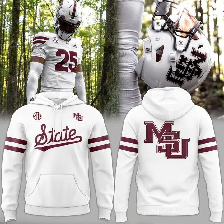 Mississippi State Bulldogs New Uniform 2025 Hoodie Football Mississippi State Bulldogs Merch-1