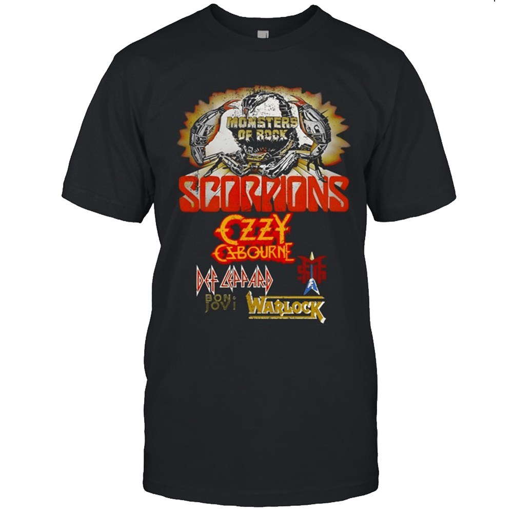 Monsters Of Rock Merch Monsters Of Rock Scorpions T-Shirt Best Gifts For Dad Gifts For BFF-1
