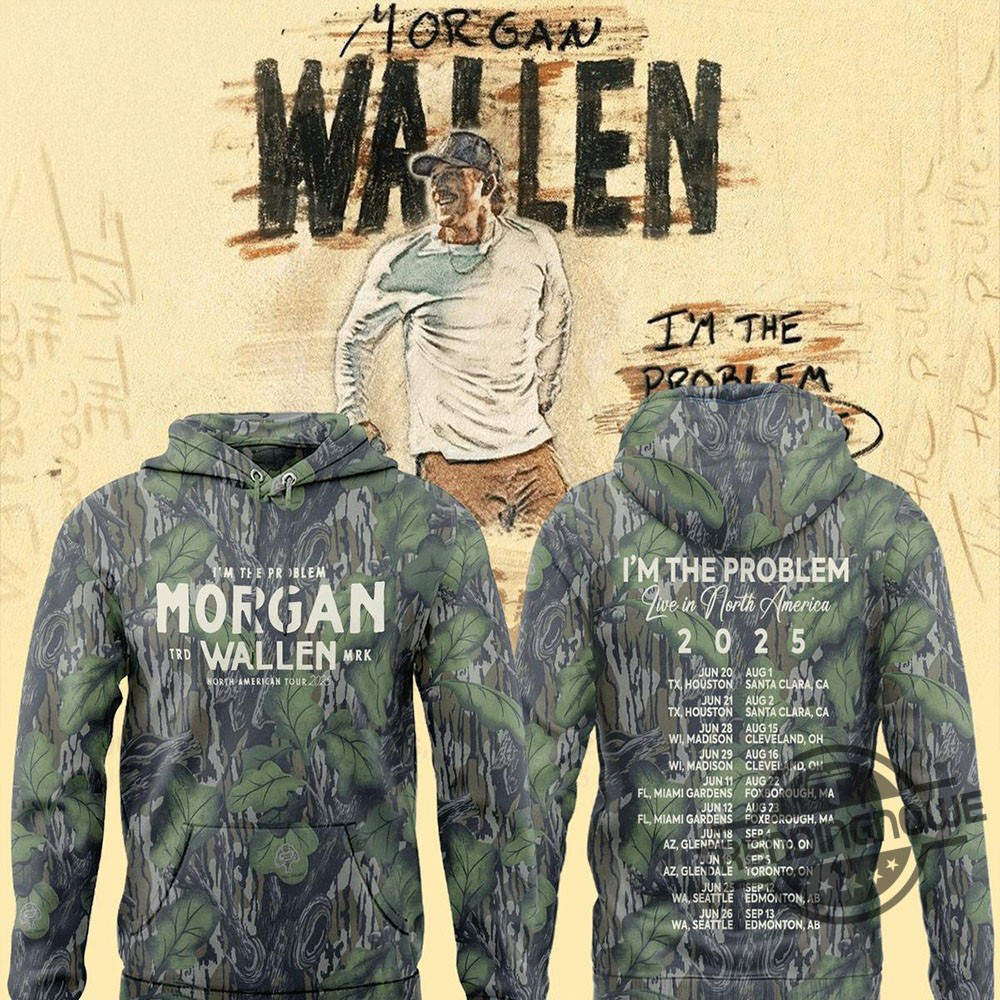 Morgan Wallen Houston Texans Tour 2025 Camo Hoodie Morgan Wallen Tour Merch Music Gifts-1