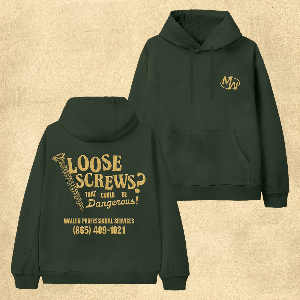 Morgan Wallen Merch Morgan Wallen Hoodie MW Loose Screws Hoodie Good Fathers Day Gifts-1