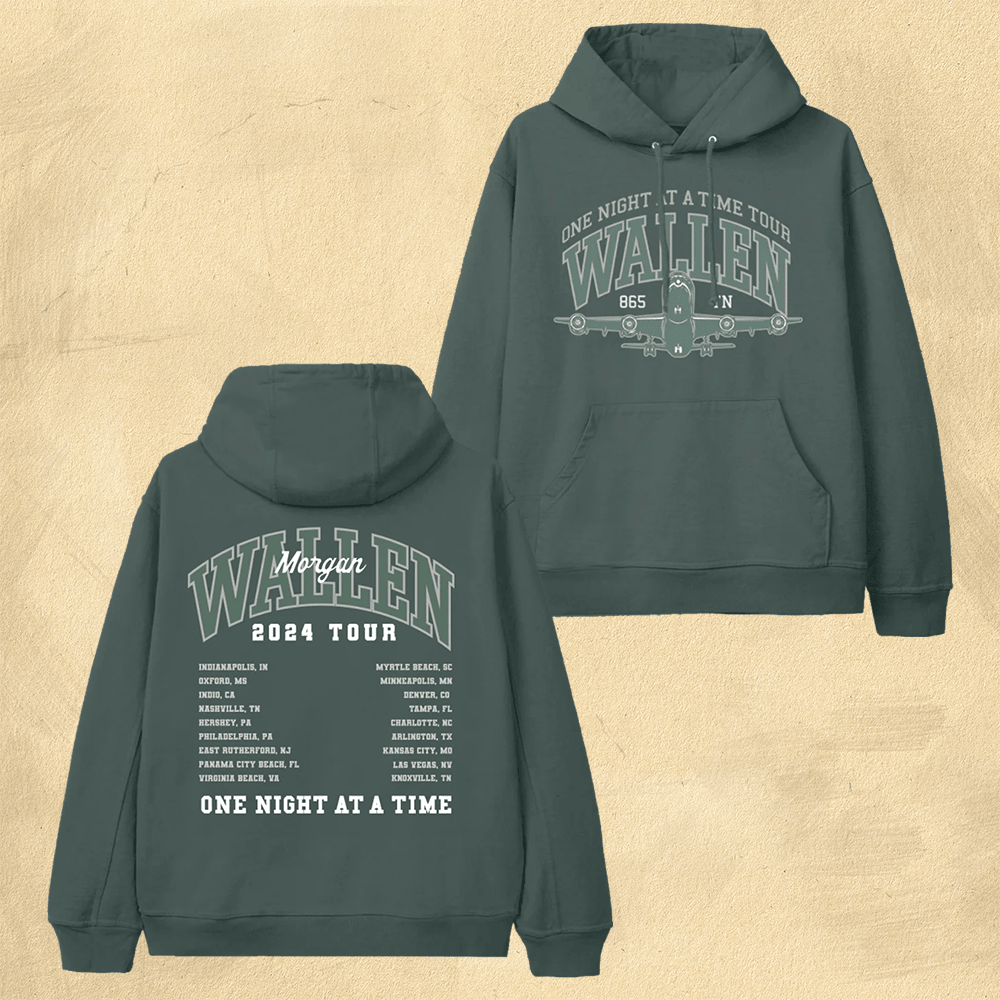 Morgan Wallen Merch Morgan Wallen Hoodie MW One Night At A Time Tour Hoodie Gifts For Fans-1