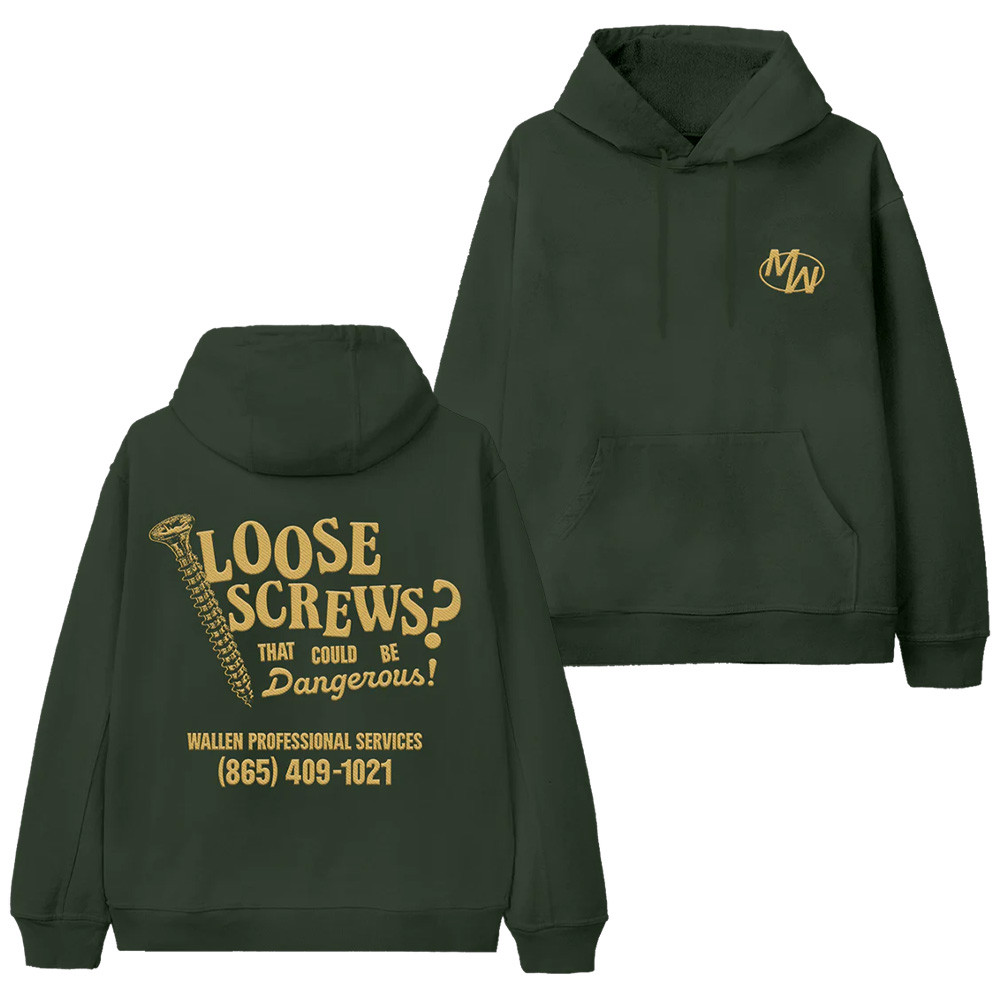 Morgan Wallen Tour 2025 Merch Loose Screws Hoodie Gifts For Country Music Fans-1