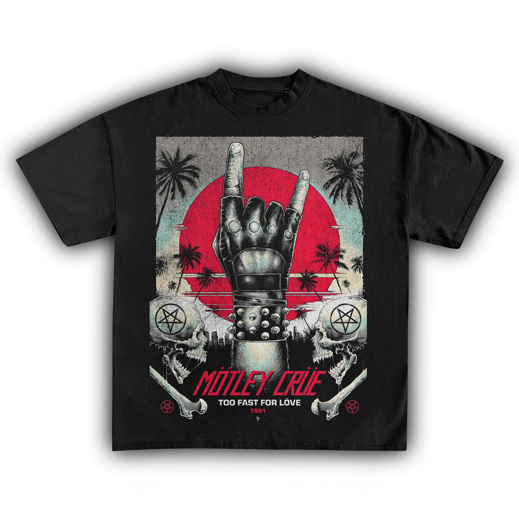 Motley Crue Too Fast For Love 1981 Vintage T-Shirt Black Motley Crue Merch Best Christmas Gift For Fan-1