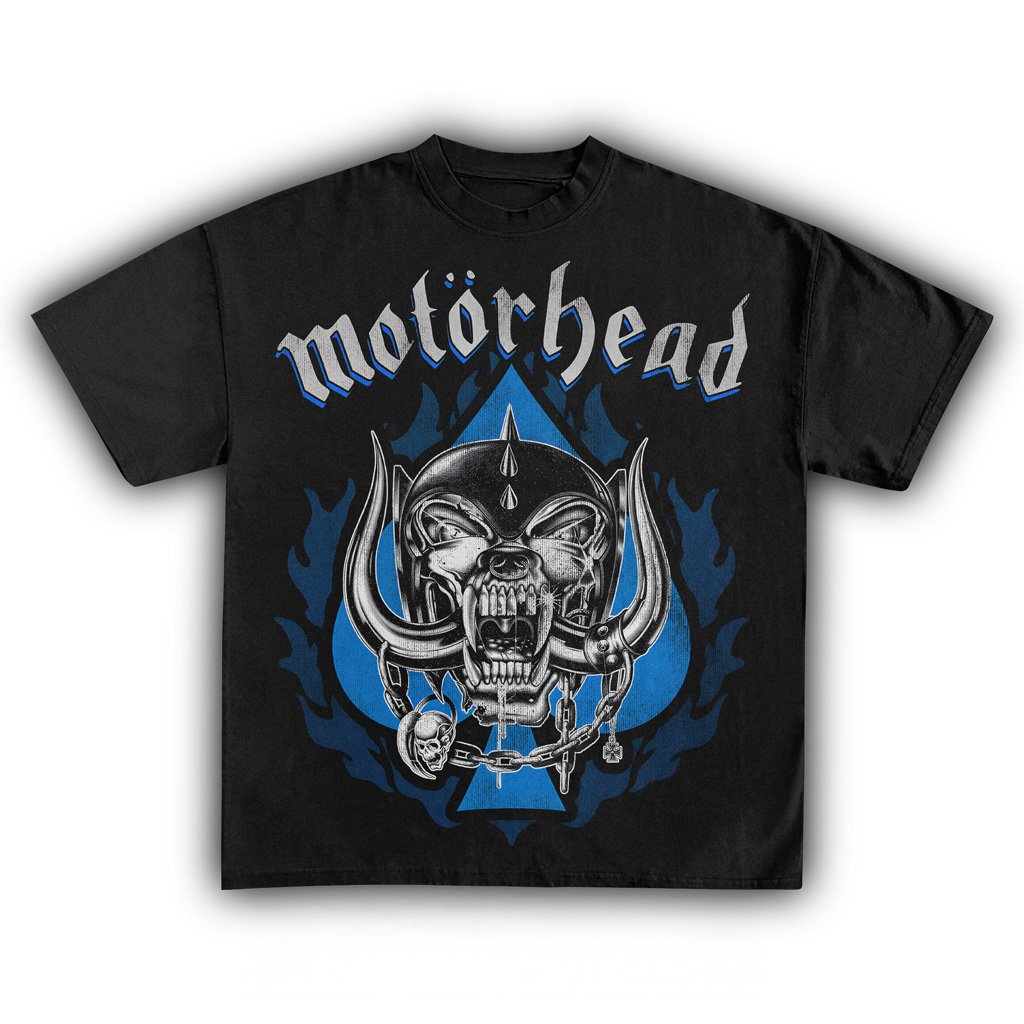 Motorhead Logo Black T-Shirt Motorhead Merch Best Gifts For Music Lovers-1