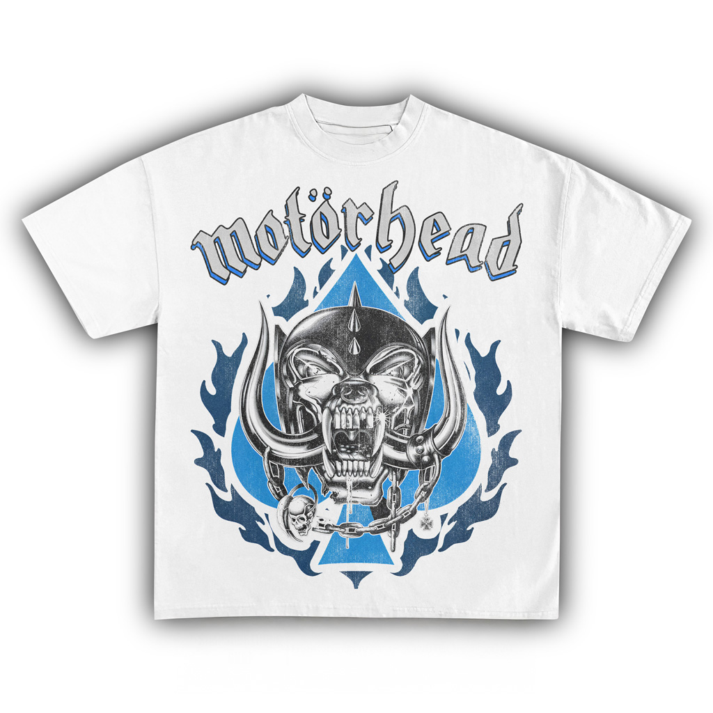 Motorhead Logo White T-Shirt Motorhead Merch Music Related Gifts For Guys-1