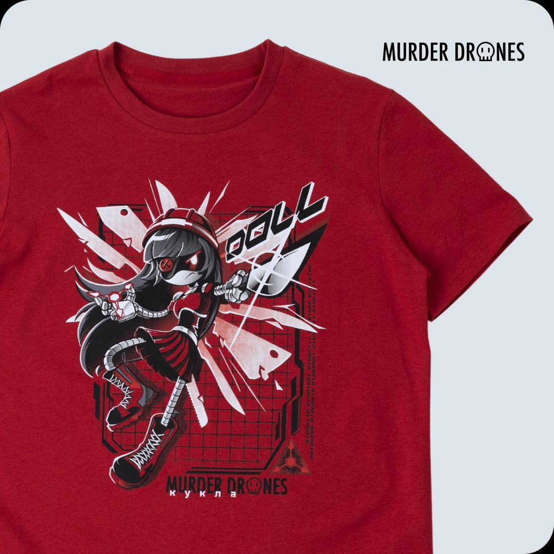 Murder Drones Merch Doll Fight Back T-shirt Glitch Productions Merch Fan Gift Ideas-1 Murder Drones Merch Doll Fight Back T-shirt Glitch Productions Merch Fan Gift Ideas-1