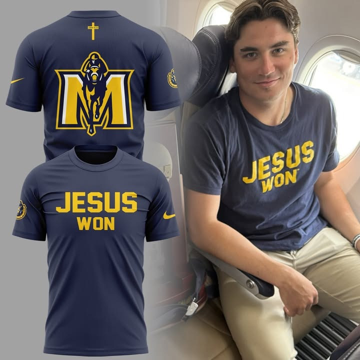 Murray State Racers Jesus Won T-Shirt Faith Murray State Racers Baseball Fan Merch Gifts-1