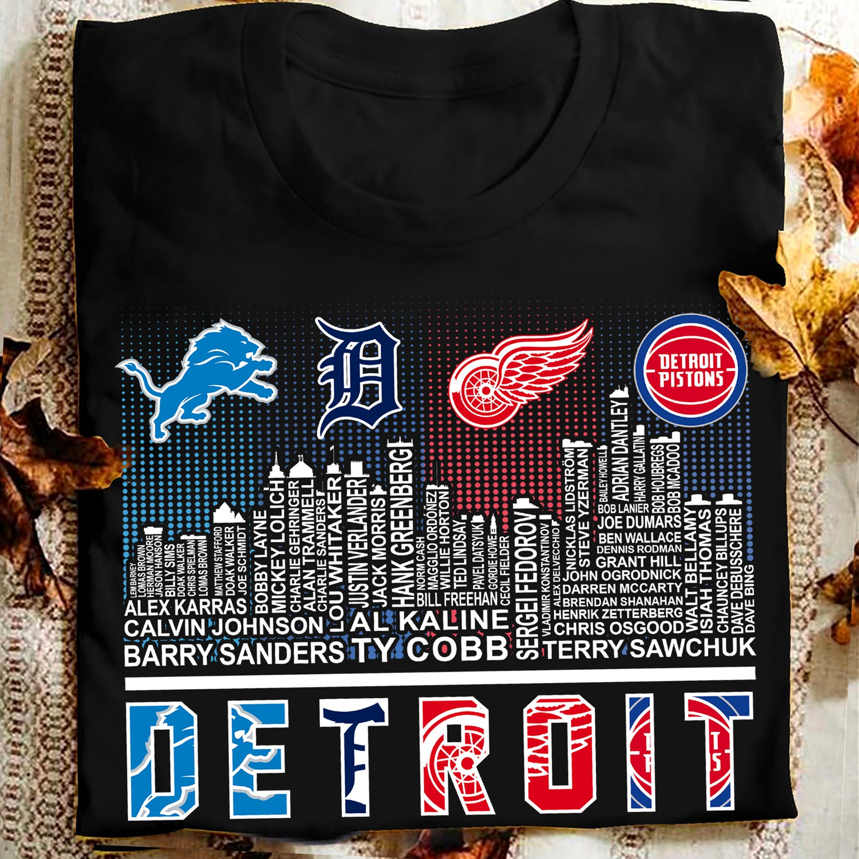 My City My Team Detroit City Sports Team T-Shirt Best Gifts For Detroit Sports Fans-1