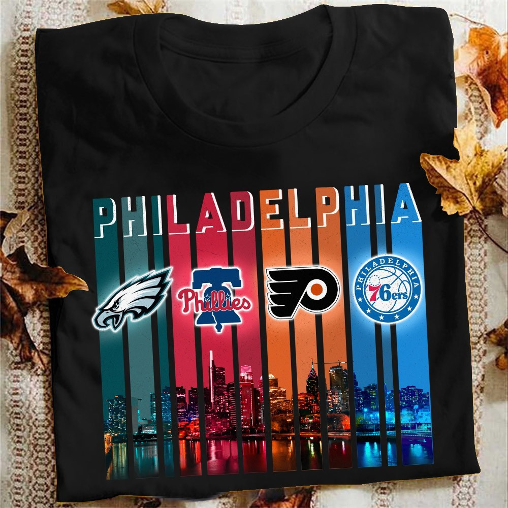 My City My Team Philadelphia City Sports Team T-Shirt Gifts For Philadelphia Sports Fans-1