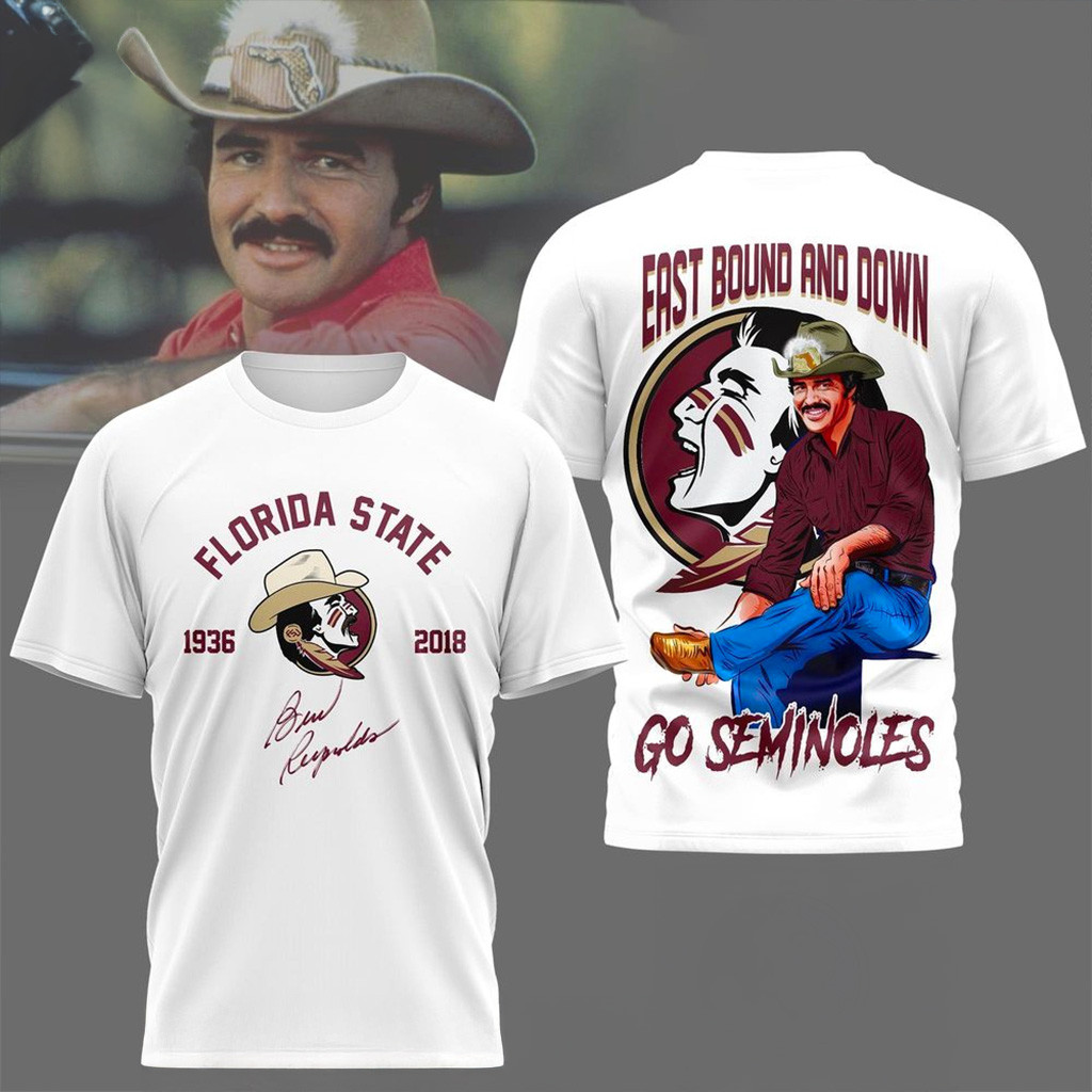 NCAA Florida State Seminoles x Burt Reynolds T-Shirt Seminoles Merch Gifts For Fan-1