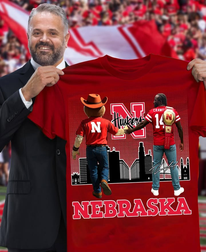 Nebraska Football X Crawford T-Shirt Nebraska Football Clothing Terence Crawford Fans Gifts-1