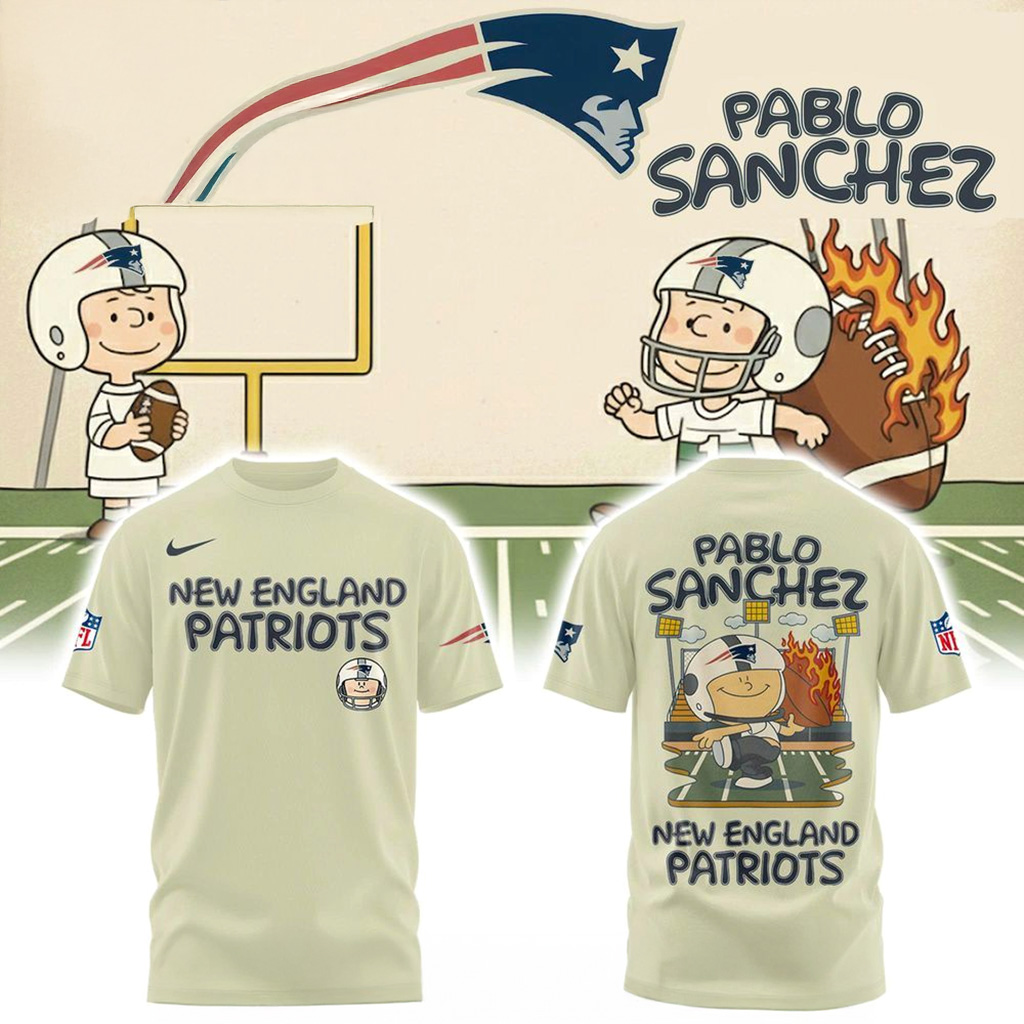 New England Patriots x Pablo Sanchez Shirt Patriots Merch Gift For Football Fans-1