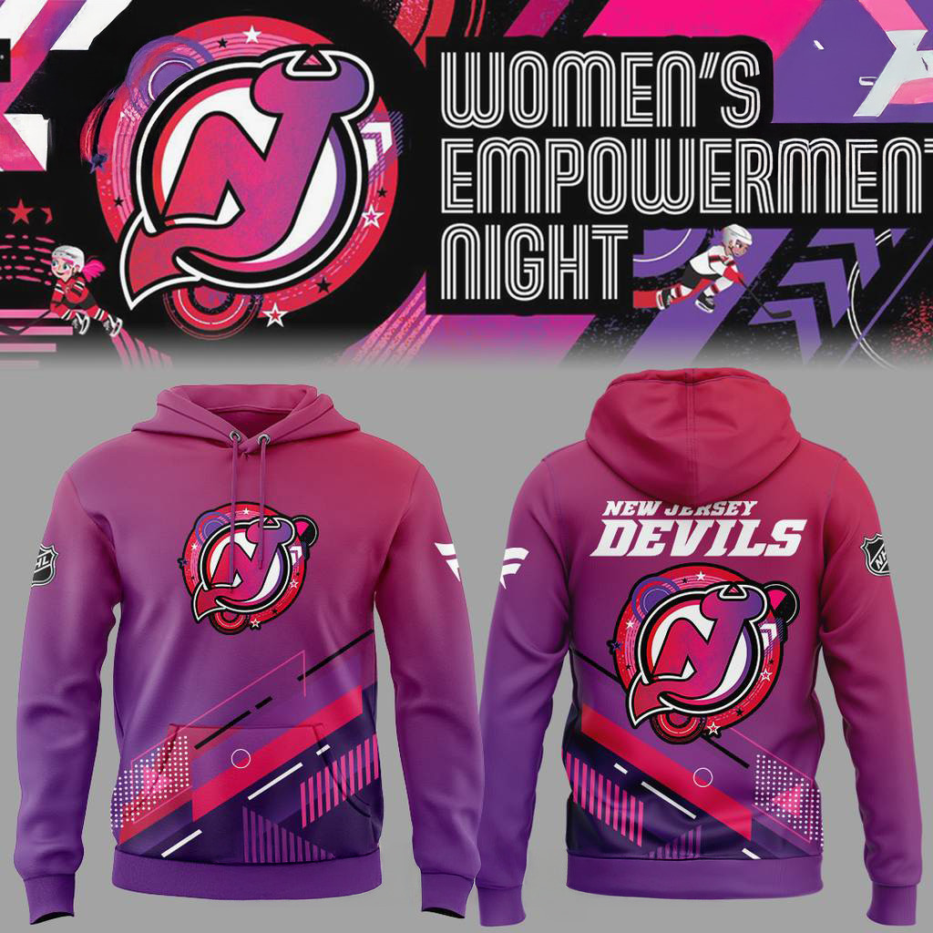 New Jersey Devils x Women's Empowerment Night Special Hoodie Devils Merch Gifts For Fans-1