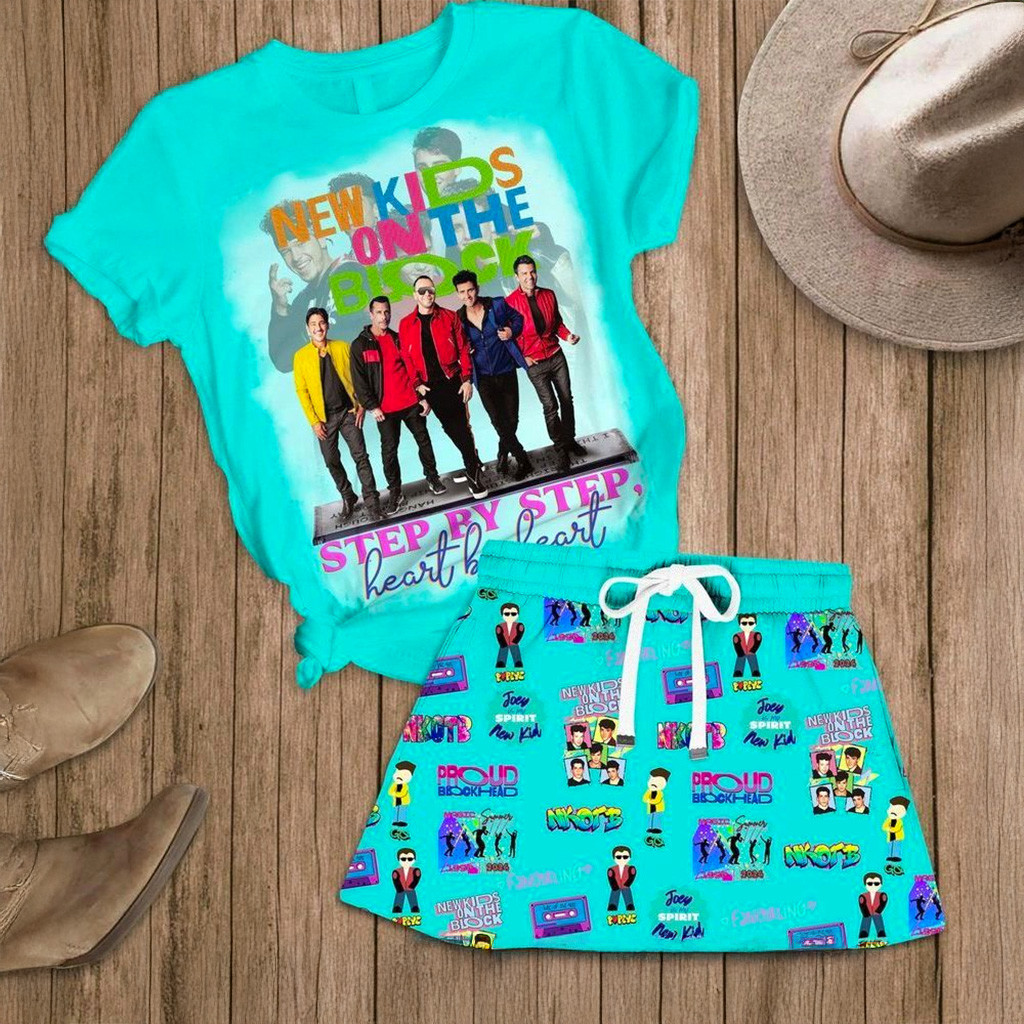 New Kids On The Block Step By Step Heart By Heart Pajamas Set Best Christmas Gifts For Wife-1