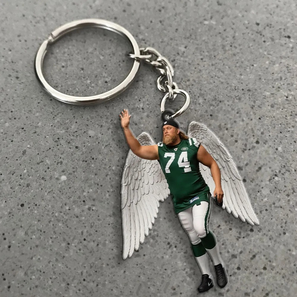 New York Jets X Nick Mangold Keychain Jets Merch Christmas Gift Ideas For Dad-1
