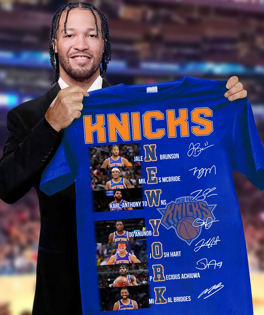 New York Knicks Legends T-Shirt Signature Basketball Best Gifts For NY Knicks Fans-1