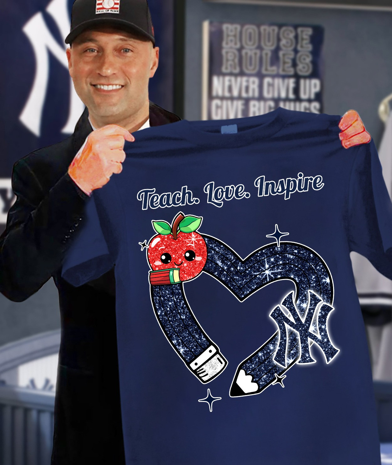 New York Yankees Teach Lover Inspired Teachers Shirt Honor Teachers Day Gifts For Fans-1