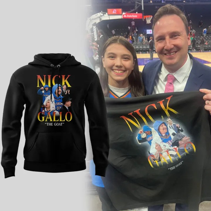 Nick Gallo The GOAT Hoodie Best Gifts For Basketball Lovers Fan Father's Day-1