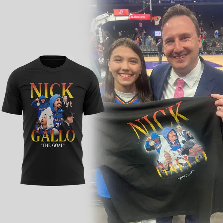 Nick Gallo The GOAT T-Shirt Best Gifts For Basketball Lovers Fan Ideas Father's Day 2025-1