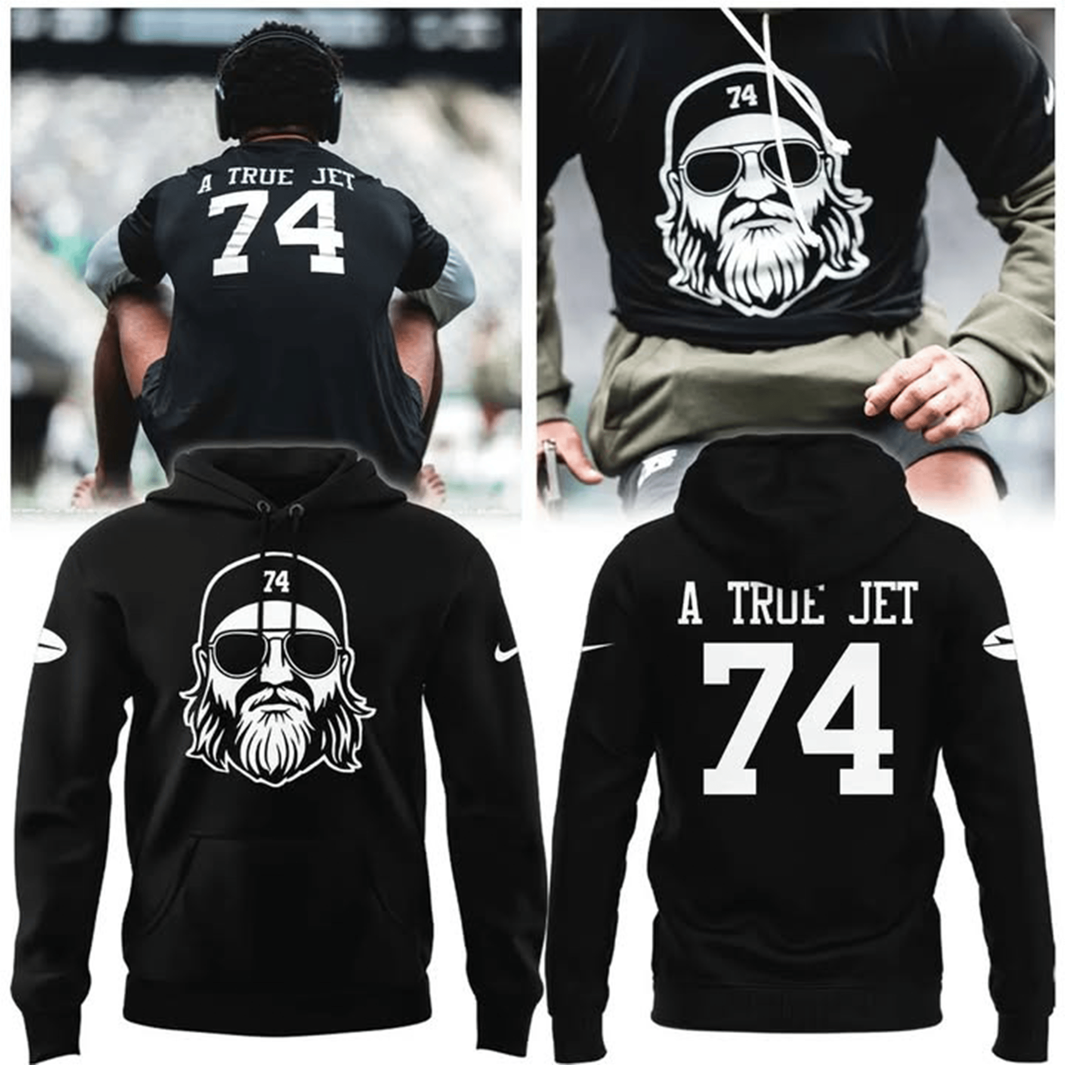 Nick Mangold A True Jet 74 Hoodie Nick Mangold Memorial Clothing New York Jets Fans Gifts-1