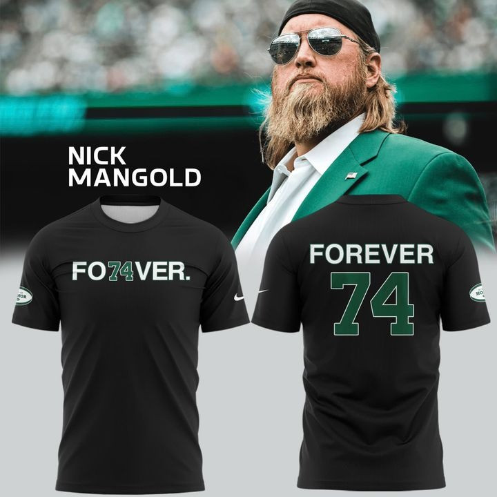 Nick Mangold Forever 74 T-Shirt Forever Be A Jet Nick Mangold Clothes Gifts For Football Lovers-1