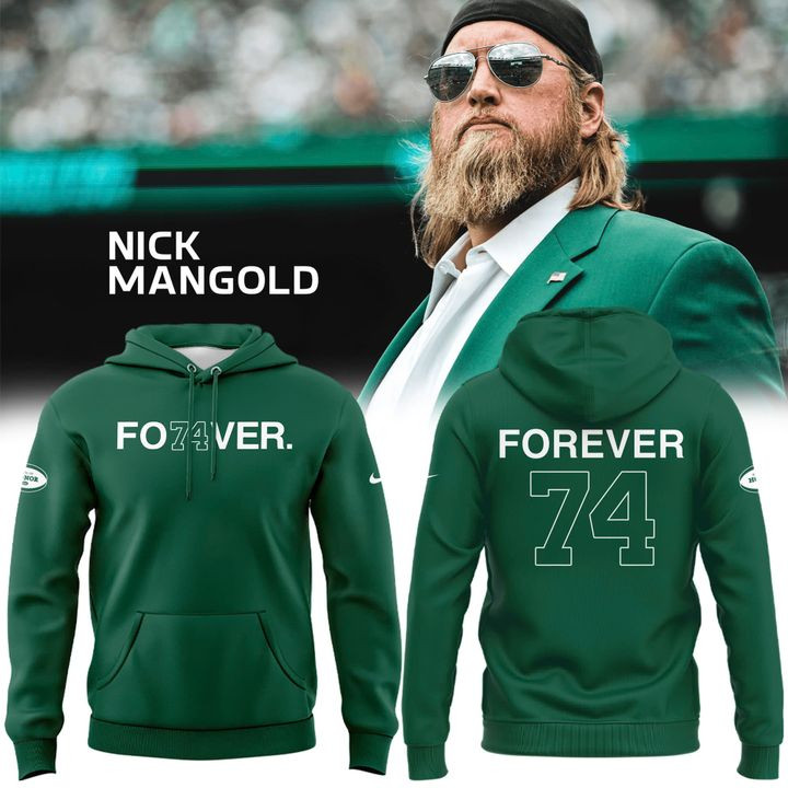 Nick Mangold Hoodie Forever 74 New York Jets Nick Mangold Merch Football Gifts-1