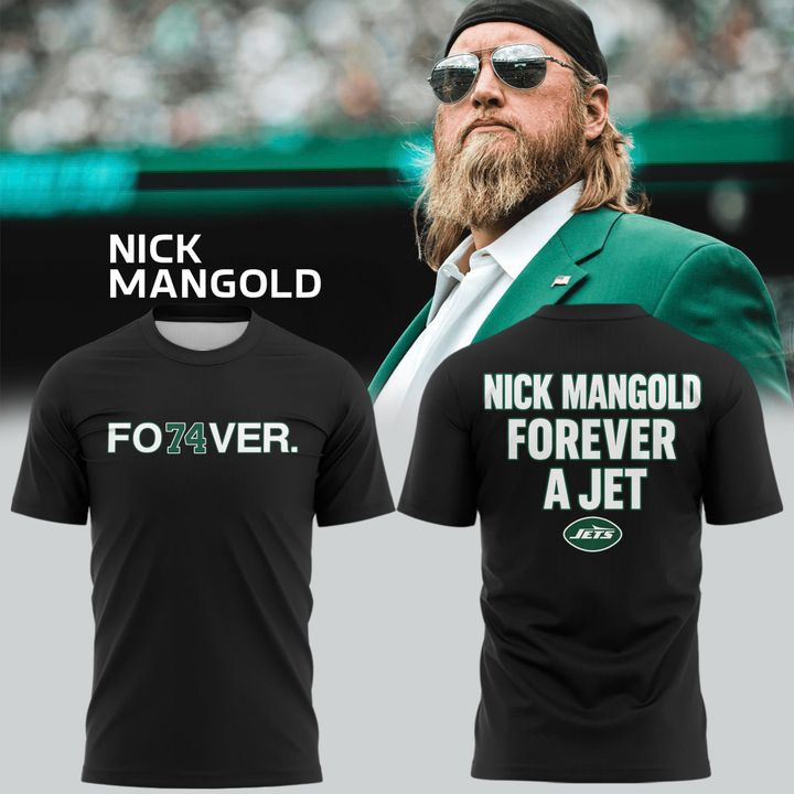 Nick Mangold T-Shirt Fo74ver Nick Mangld Forever A Jet Shirt Gifts For Football Fans-1