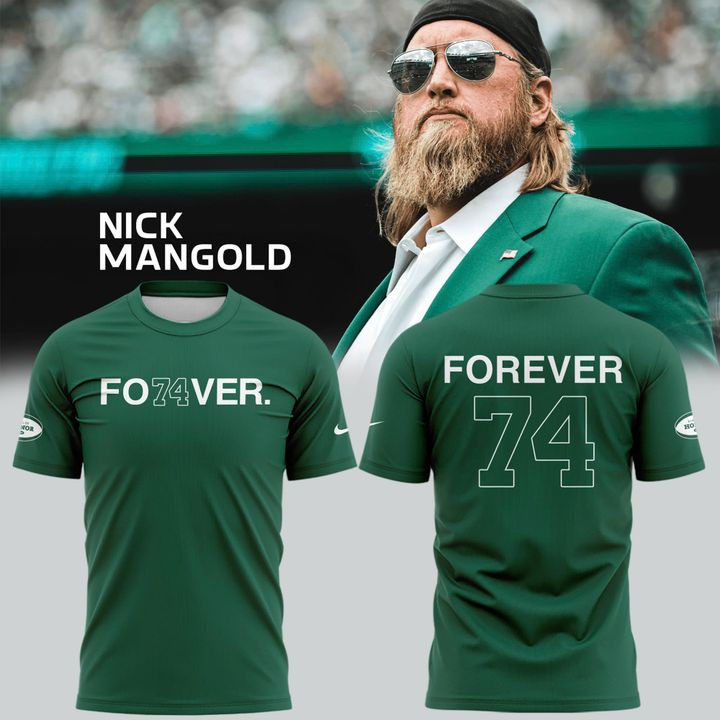 Nick Mangold T-Shirt Mangold Forever 74 Football Merch Tribute Gifts For Football Lovers-1
