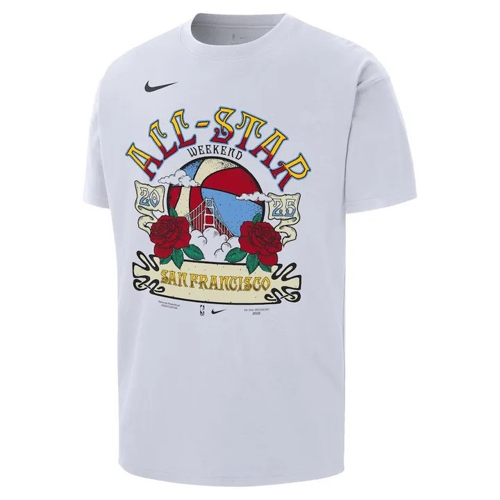 Nike NBA All Star Max 90 San Francisco 2025 T-Shirt Mens Gifts For Basketball Lovers-1