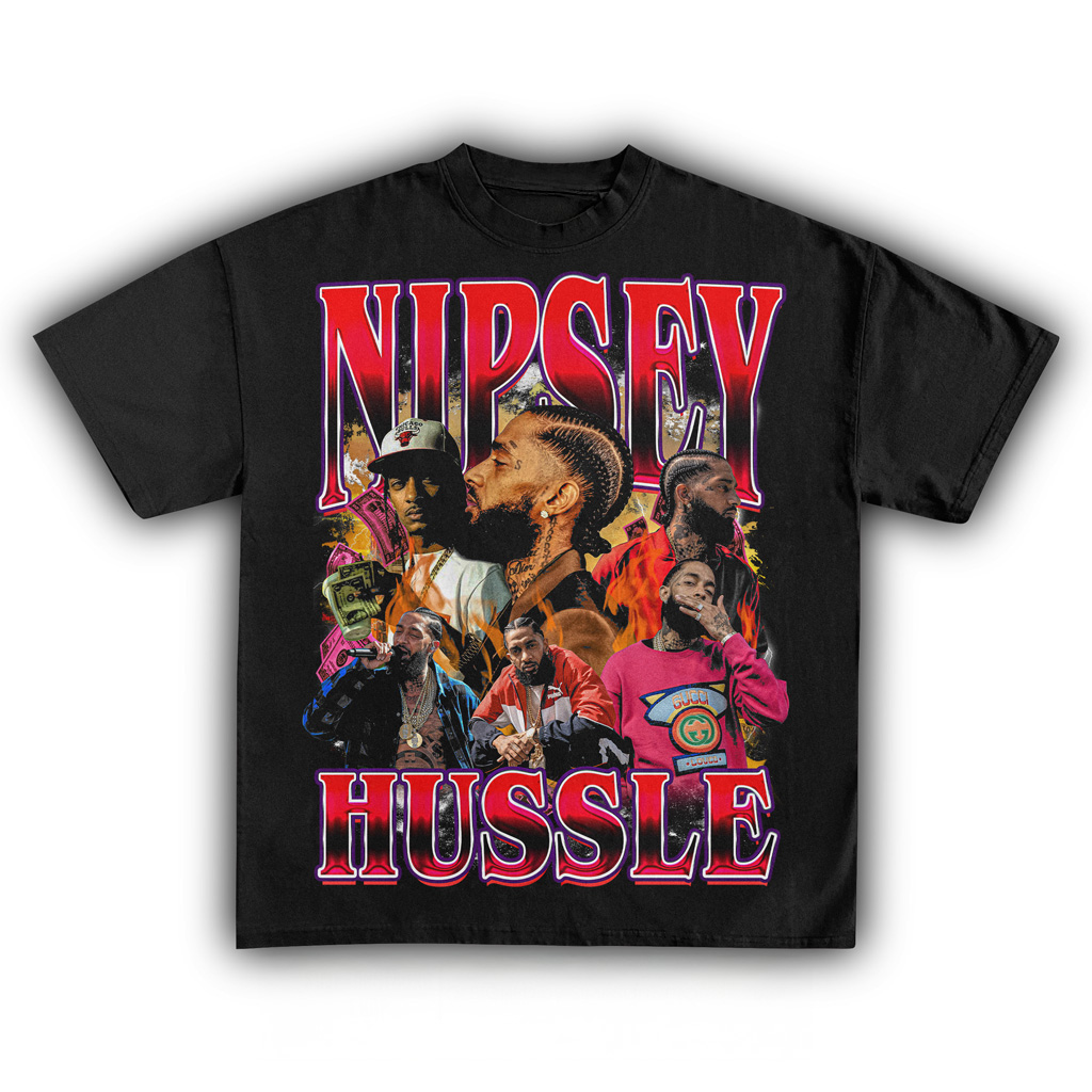 Nipsey Hussle And Motivate T-Shirt Black Fan Merch Christmas Gifts For Music Enthusiasts-1