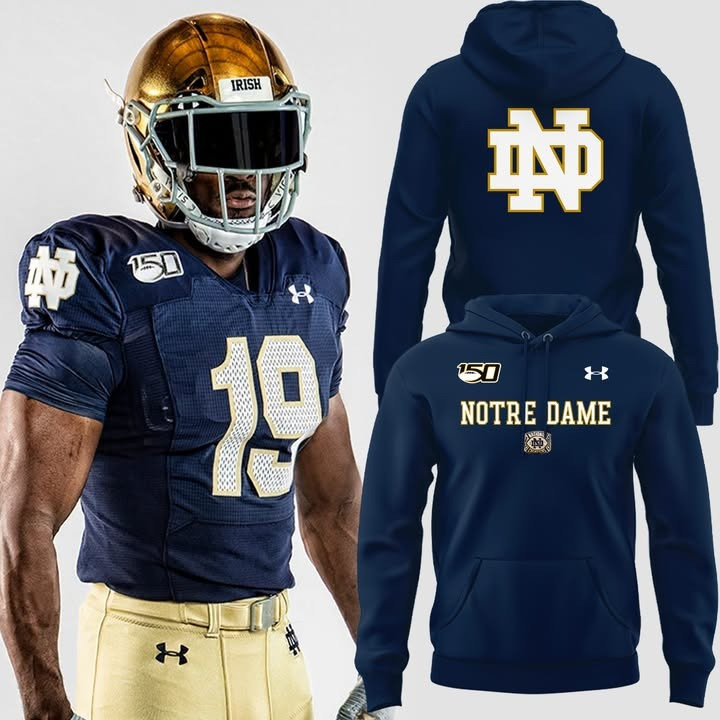 Notre Dame Fighting Irish Football Hoodie New 1988 Throwback Uniforms Fan Merch Gifts-1