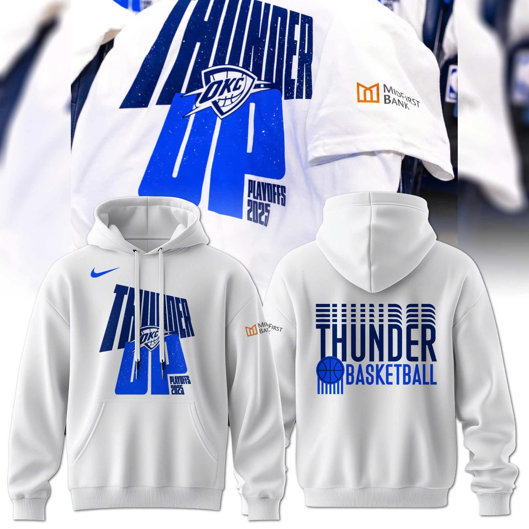 OKC Oklahoma City Thunder Hoodie Basketball NBA 2025 Playoffs OKC Thunder Merch Unique-1