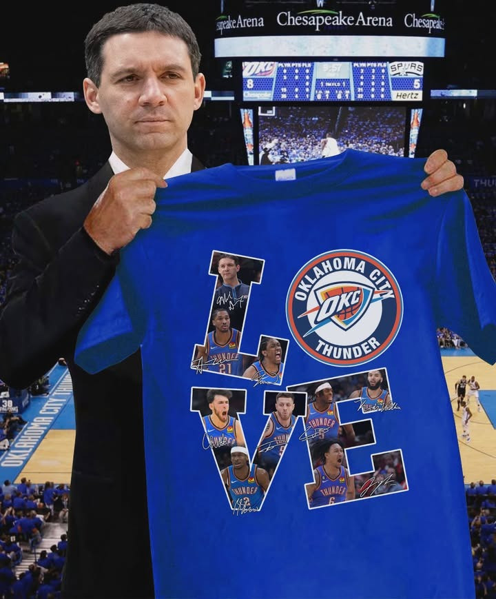 OKC Oklahoma City Thunder Love T-Shirt Fan Merch Gifts For Basketball Lovers For Him Her-1
