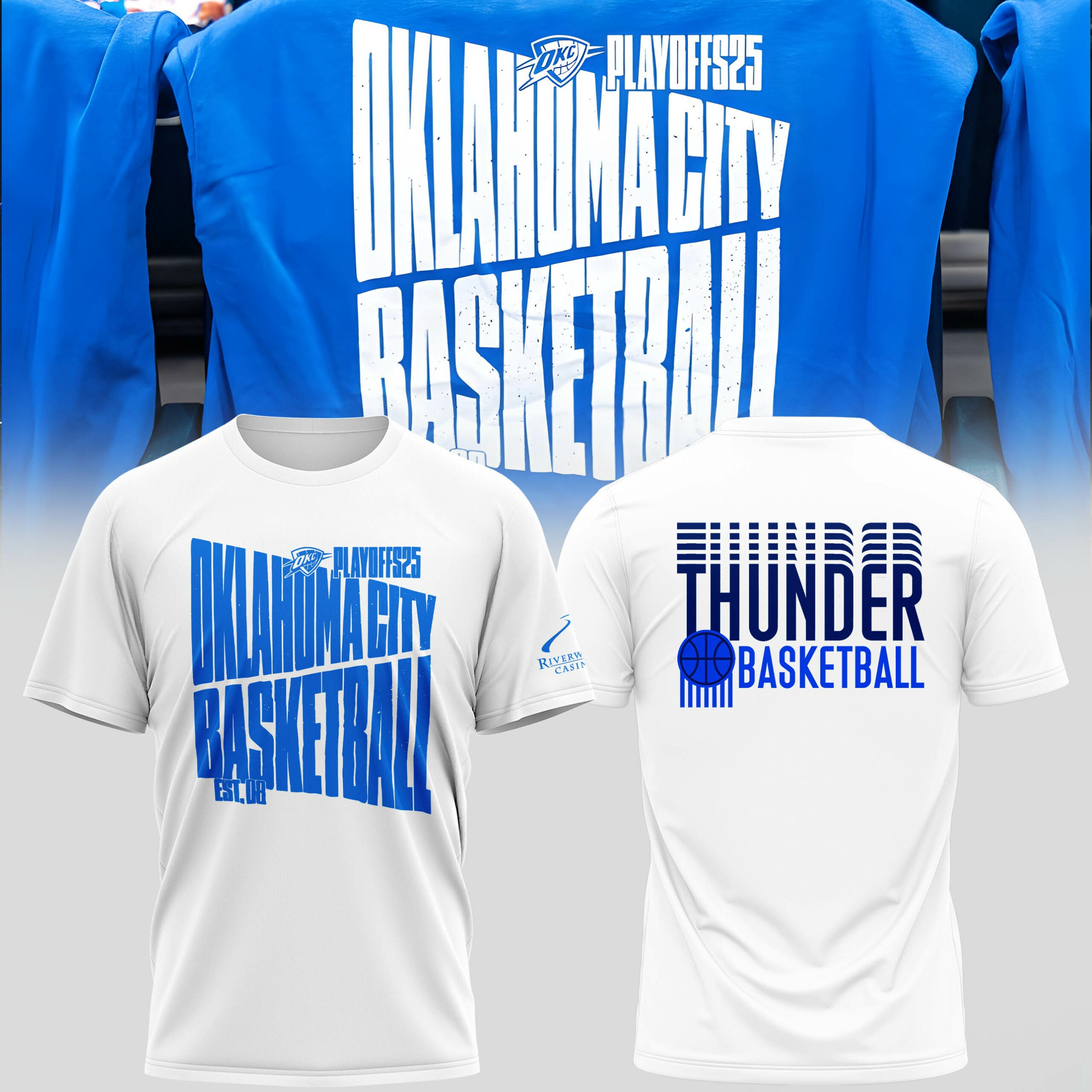 OKC Oklahoma City Thunder T-Shirt Basketball NBA 2025 Playoffs OKC Thunder Merch-1